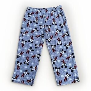 Womens Plus Size 2X 18W-20W Fleece Mickey Mouse Scarf Pajamas Disney Sleepwear